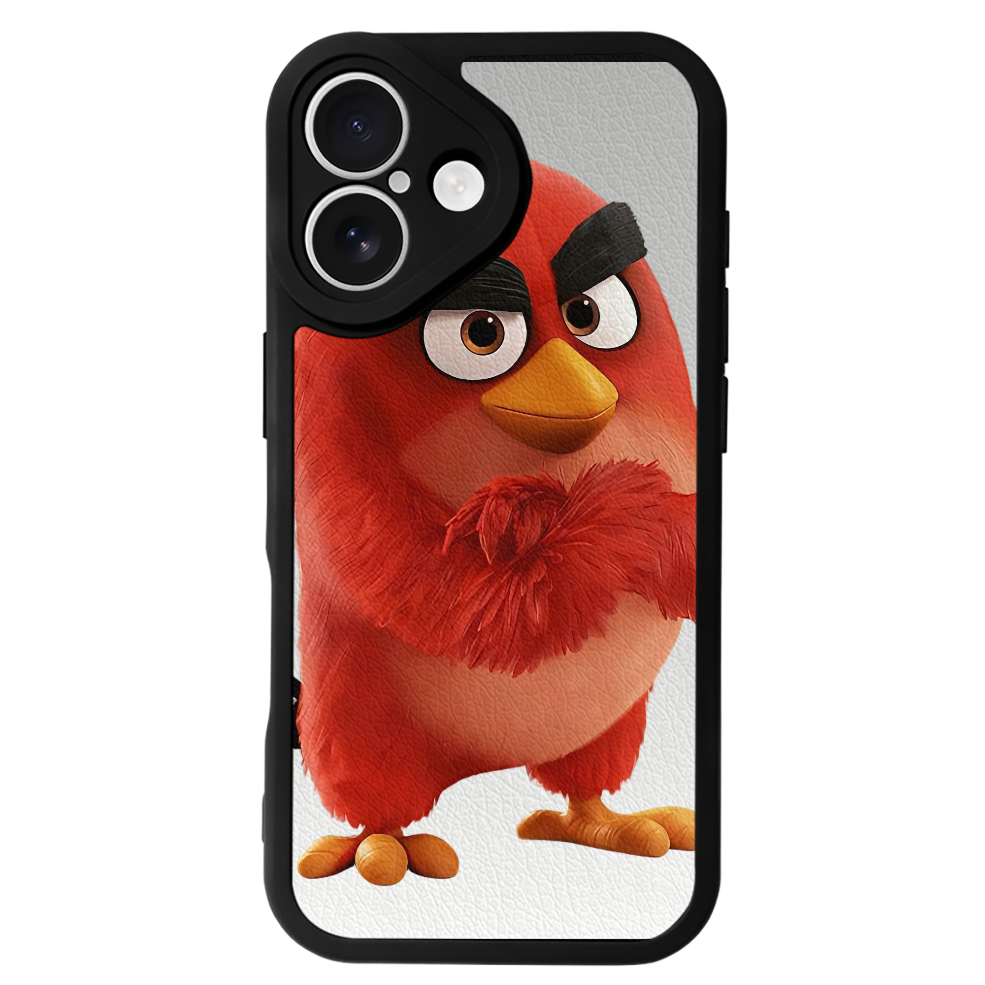 （画像用） Angry Birds アングリーバード 【iPhone 16シリーズ対応】シリコンスマホケース（レザー調） 材質：シリコン